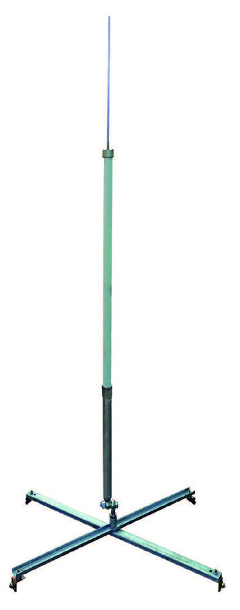 Мачта серии 40 на конструкции фальцевой кровле высоковольтного провода шириной  500 мм, высотой 500 мм, длиной 2000 мм, толщиной (диаметром) 50 мм алюминий ЗМККВ.500.500.2000.50.14