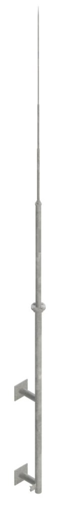 Мачта крепление к стене  шириной  100 мм, высотой 150 мм, длиной 13000 мм, толщиной (диаметром) 57 мм с горячеоцинкованным покрытием ЗМС.100.150.13000.57.1