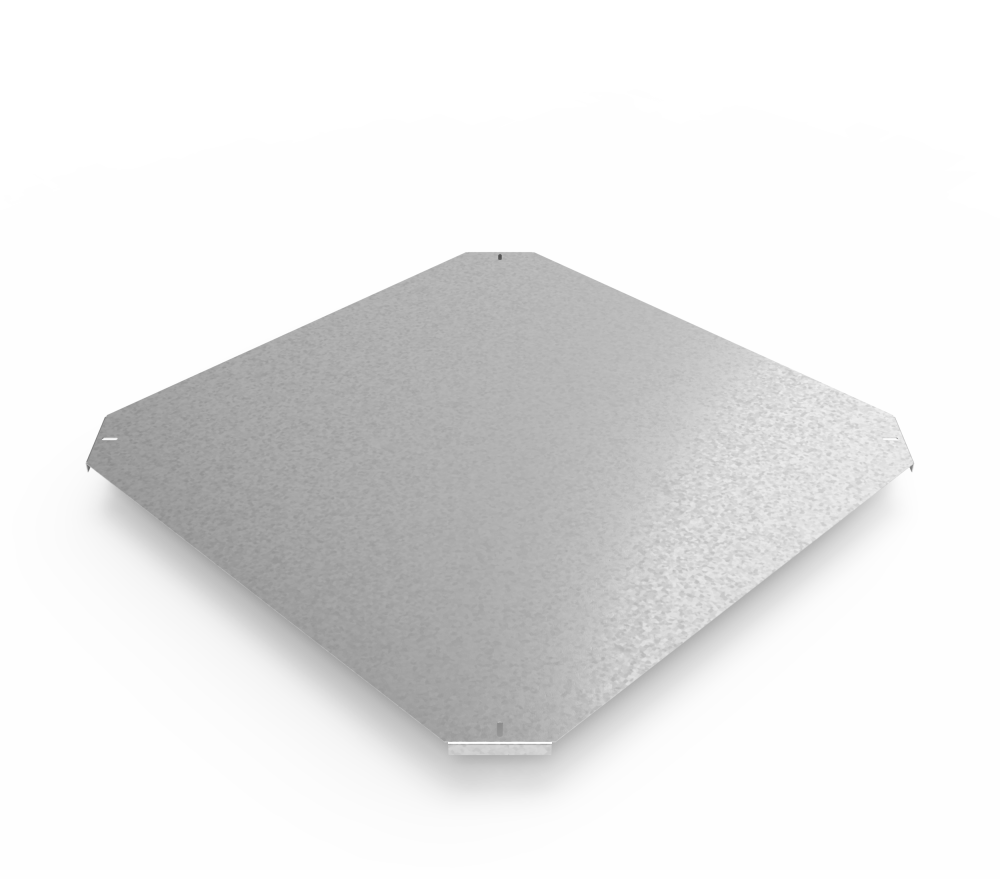 Крышка кабельроста углового с R=100 мм крестообразный горизонтальный РК1КГ.800.20.100.2,5.1