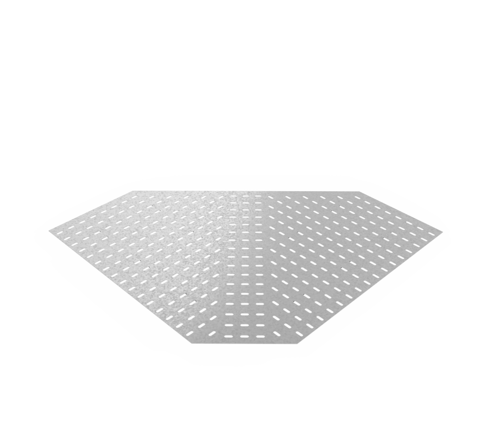 Дно кабельроста углового с R=100 мм 90 горизонтальный РД190Г.1000.0.100.1,5.1
