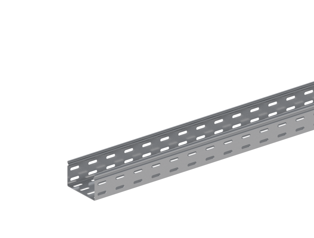 Лоток монтажный прямой перфорированный замковый ЛППЗ.100.50.2000.1.1