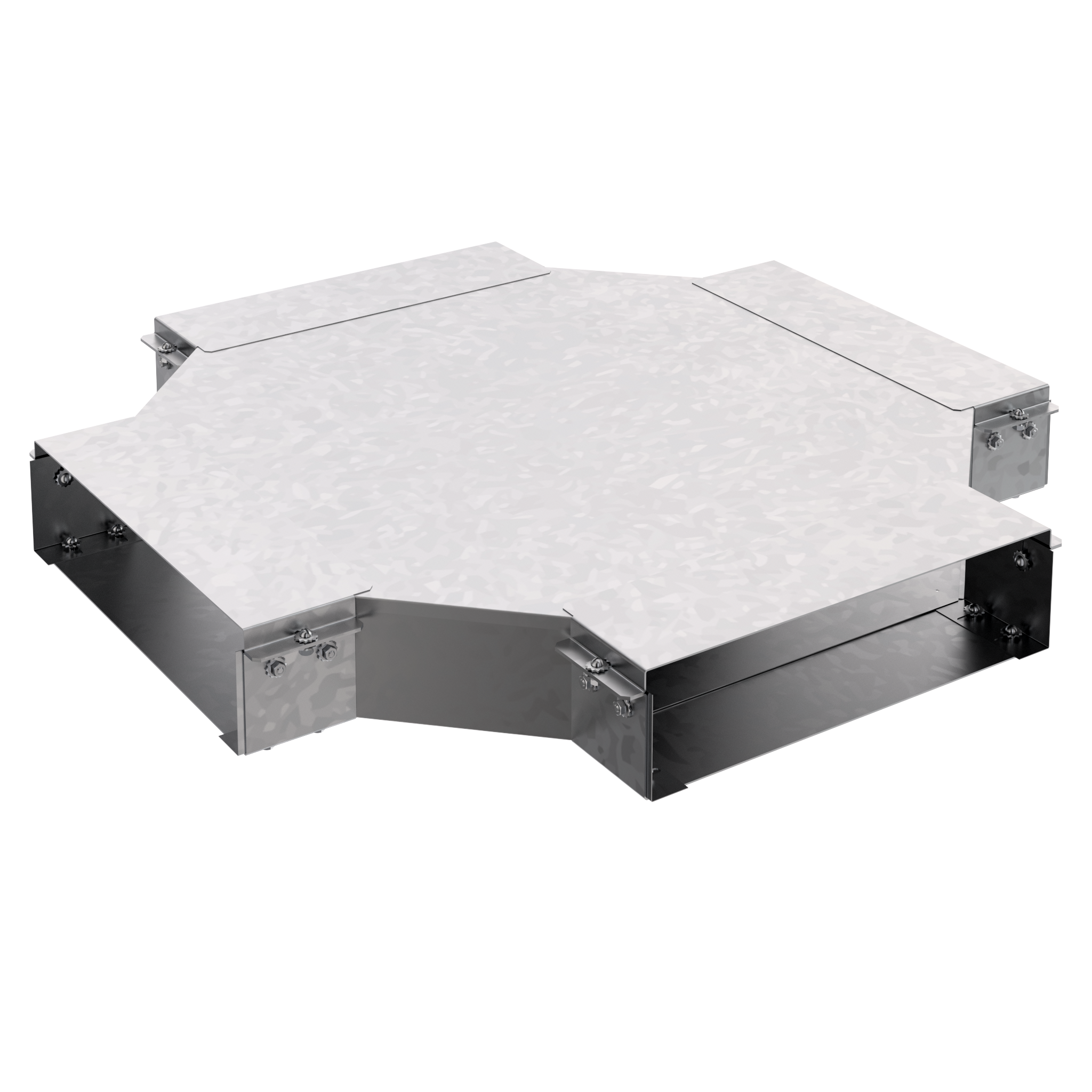 Короб угловой крестообразный горизонтальный КУКГ.200.150.650.1,5.1