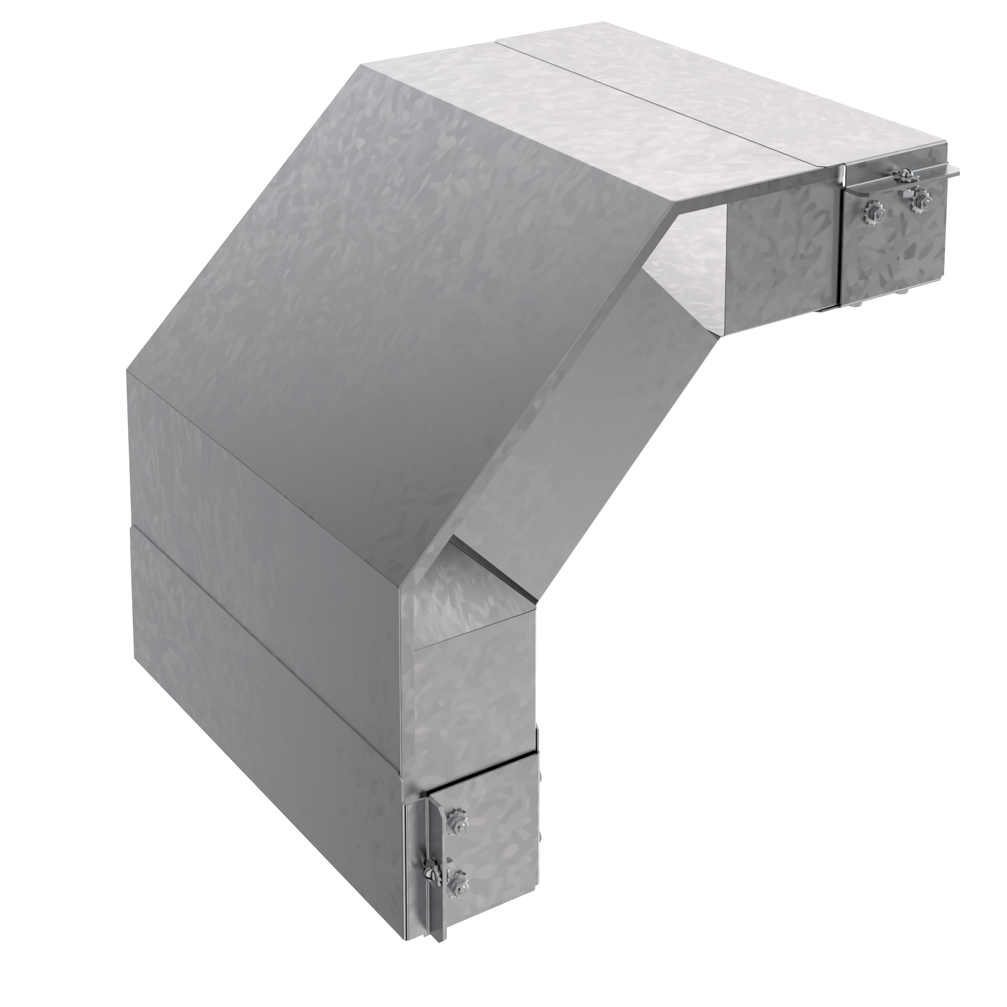 Короб угловой 90 вниз КУ90Н.200.200.455.1,5.2