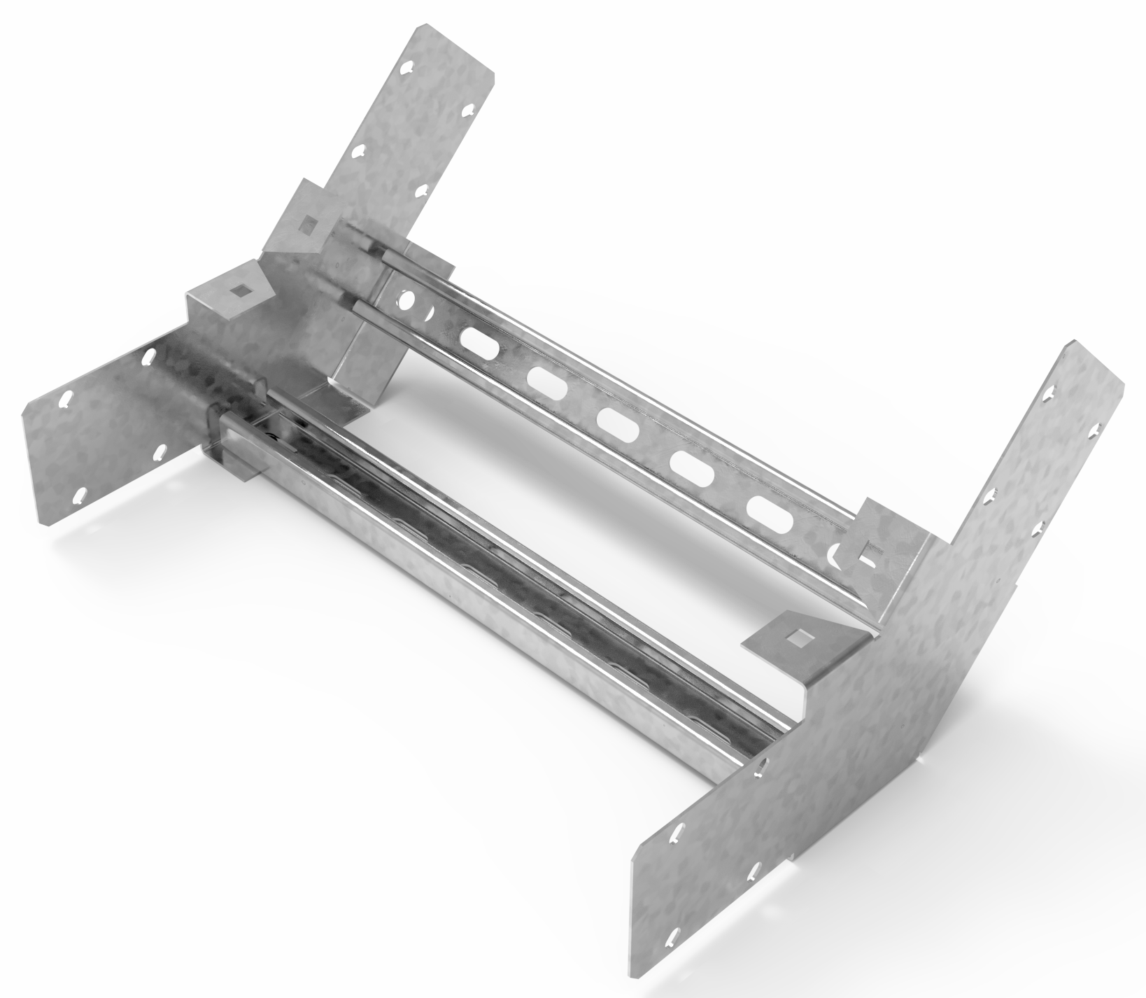 Кабельрост угловой  с R=100 мм 45 вверх РУ145В.400.150.100.2.2