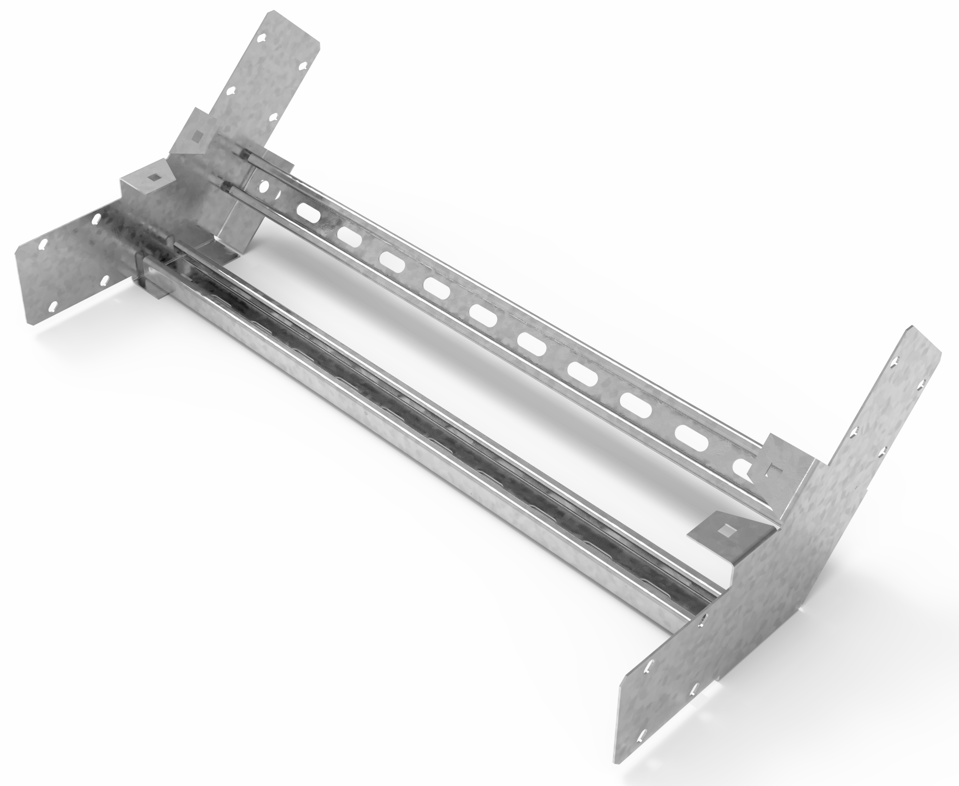 Кабельрост угловой  с R=100 мм 45 вверх РУ145В.600.200.100.2.2