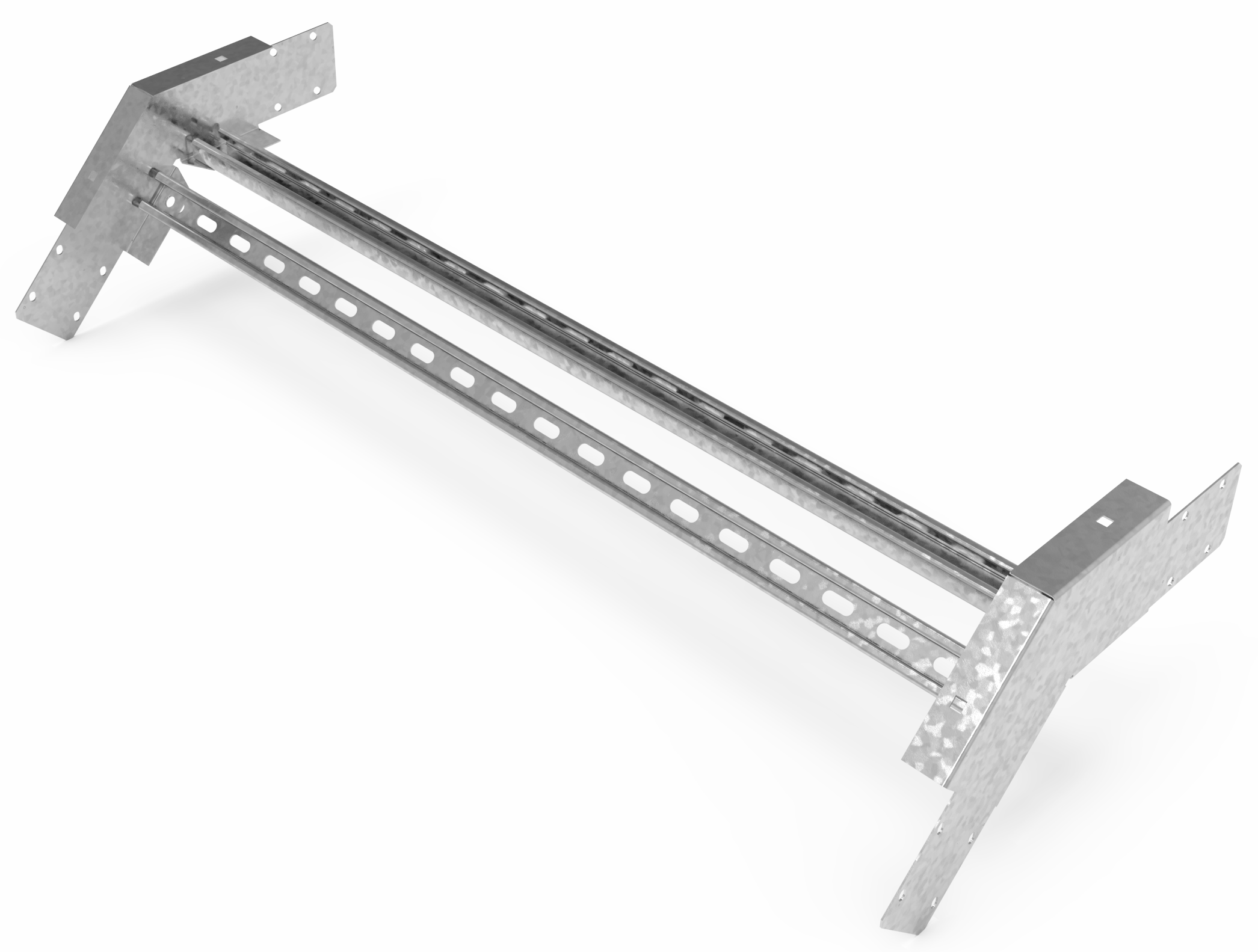 Кабельрост угловой  с R=100 мм 45 вниз РУ145Н.1000.150.100.3.1