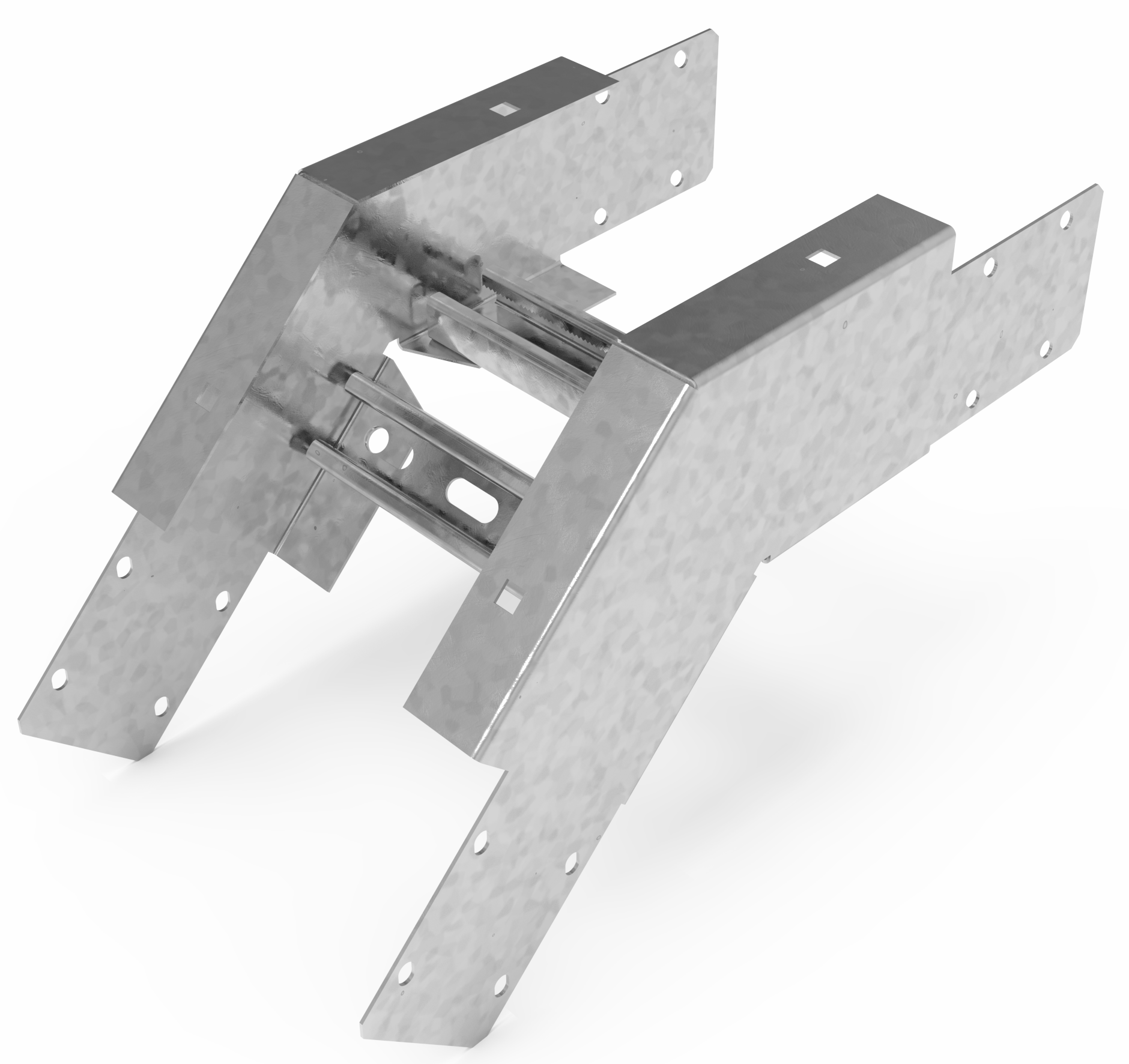 Кабельрост угловой  с R=100 мм 45 вниз РУ145Н.300.100.100.1,5.1