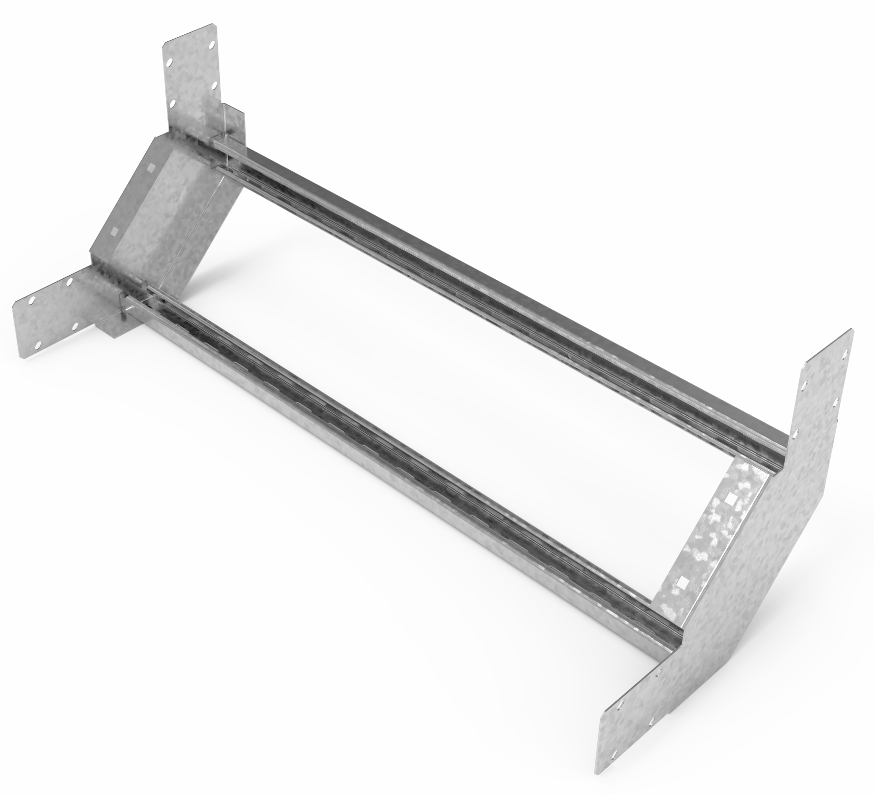 Кабельрост угловой  с R=100 мм 90 вверх РУ190В.800.150.100.2,5.1