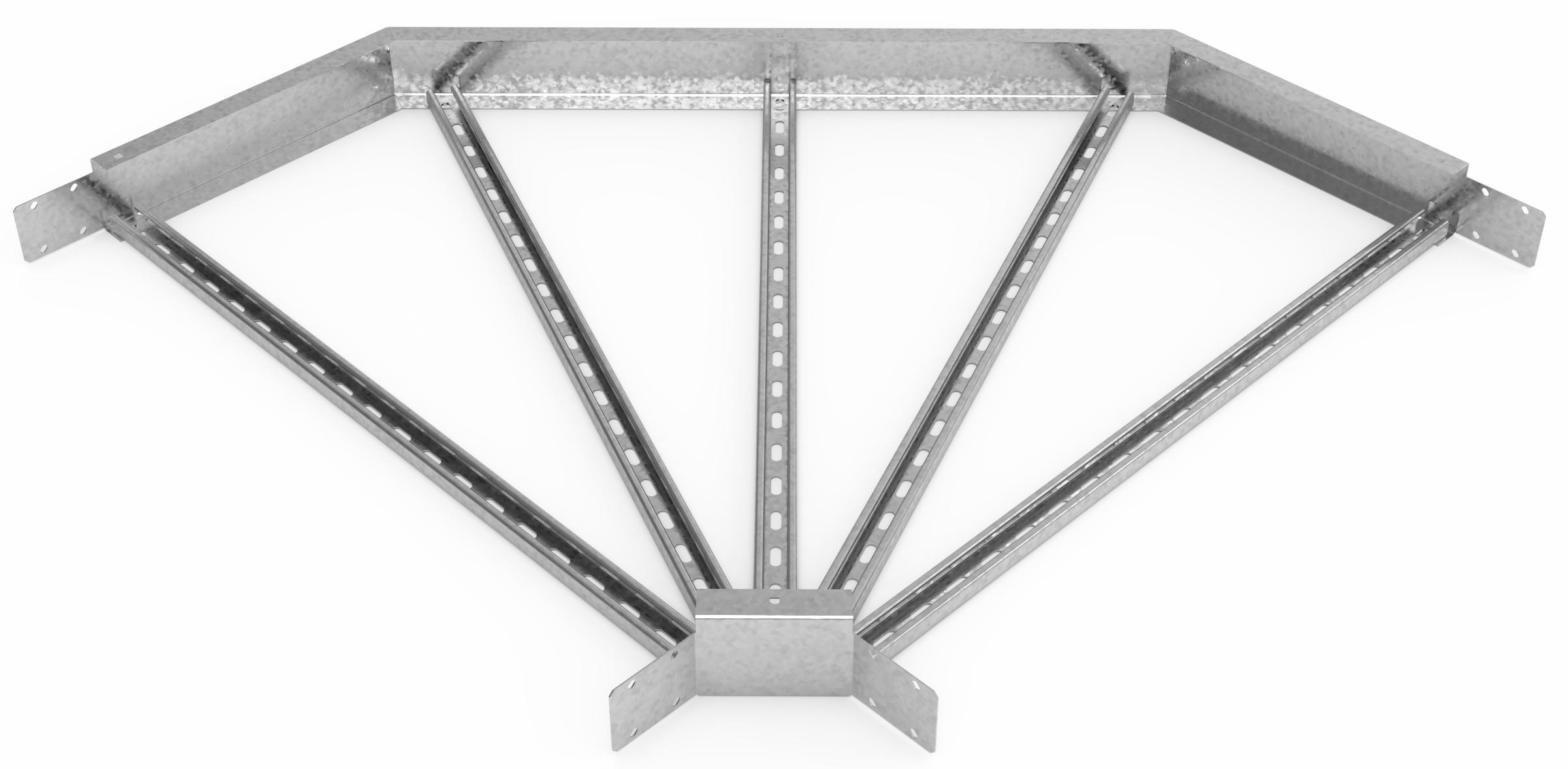 Кабельрост угловой  с R=100 мм 90 горизонтальный РУ190Г.1000.200.100.2,5.1