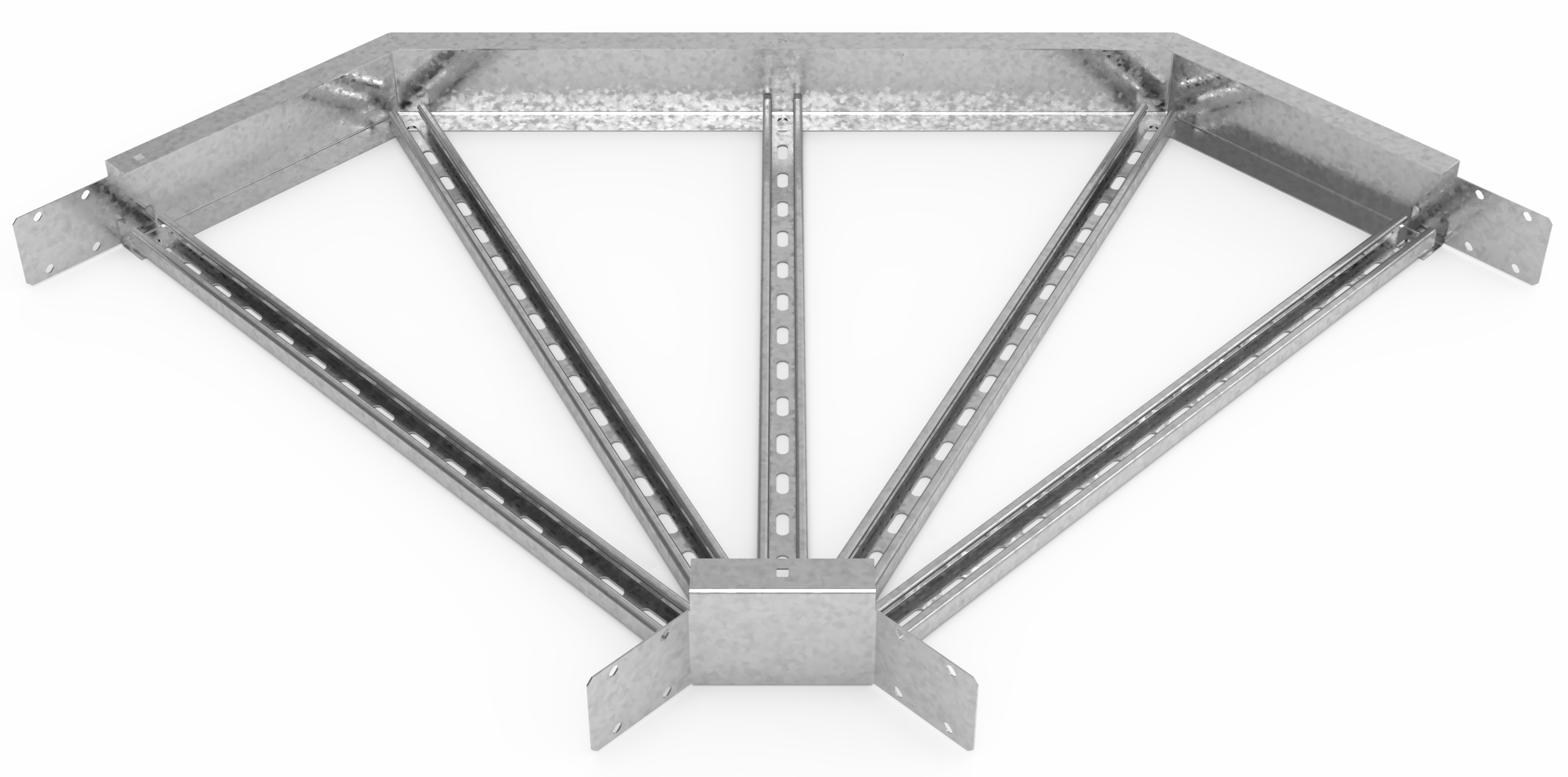Кабельрост угловой  с R=100 мм 90 горизонтальный РУ190Г.800.200.100.1,5.2