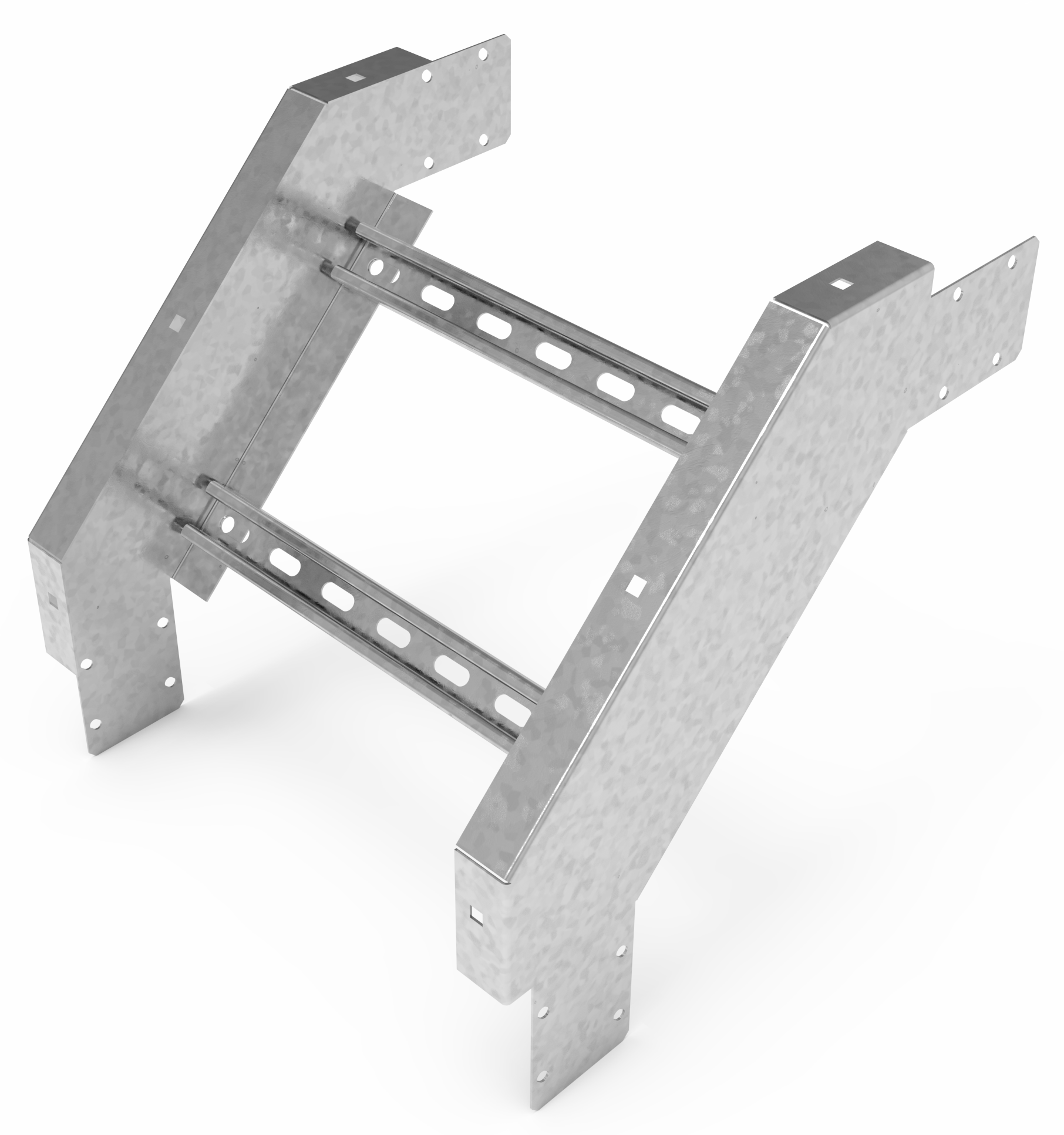 Кабельрост угловой  с R=100 мм 90 вниз РУ190Н.500.100.100.2,5.1