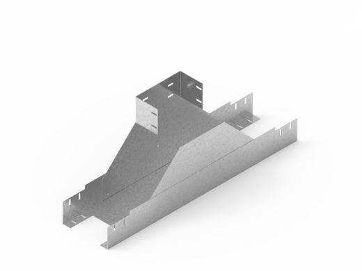 Лоток монтажный угловой тройниковый верх с разворотом ЛУТУ.200.80.854.1.1