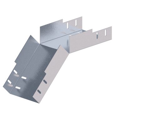Лоток монтажный угловой 45 вниз ЛУ45Н.150.65.375.1.1