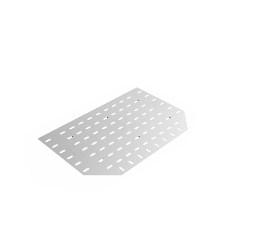 Дно кабельроста углового с R=100 мм тройниковый горизонтальный РД1ТГ.400.0.100.1,5.2