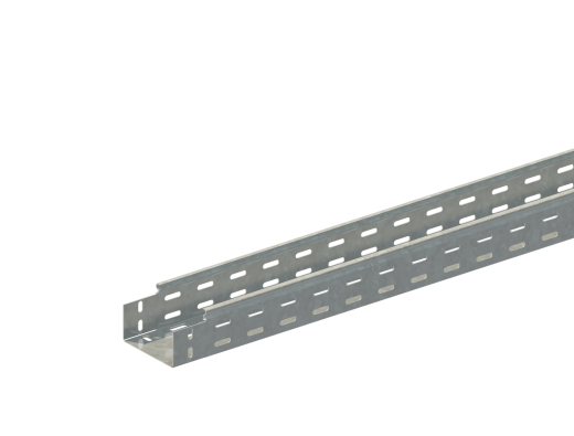 Лоток монтажный прямой перфорированный замковый ЛППМ.100.80.2000.1,2.4