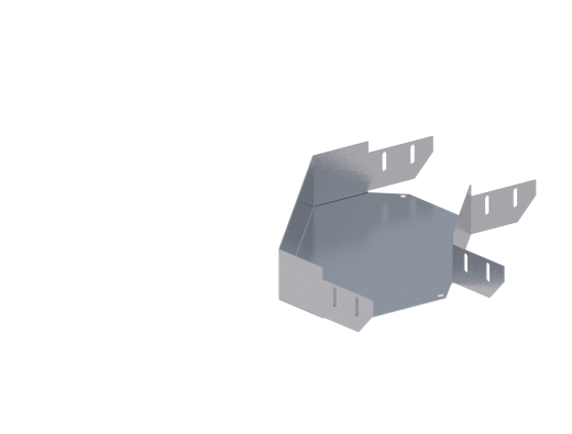 Лоток монтажный угловой 90 горизонтальный ЛУ90Г.200.150.428.1,5.1