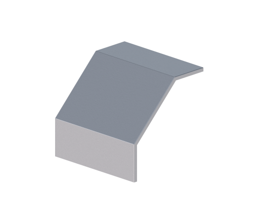 Крышка лотка монтажного углового 90 вниз ЛР90Н.400.15.356.1,5.1