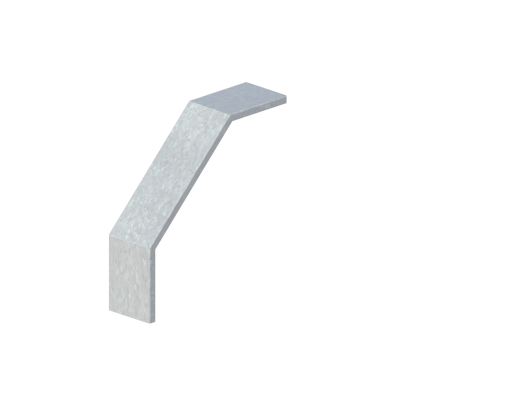 Крышка лотка монтажного углового 90 вниз  ЛР90Н.100.15.356.1,5.4