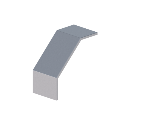 Крышка лотка монтажного углового 90 вниз  ЛР90Н.200.15.356.1,2.1