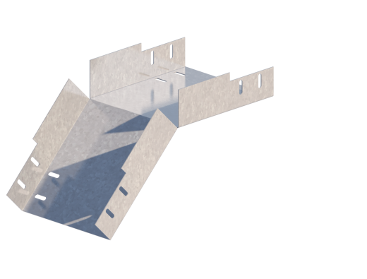 Лоток монтажный угловой 45 вниз ЛУ45Н.200.50.382.1,5.6