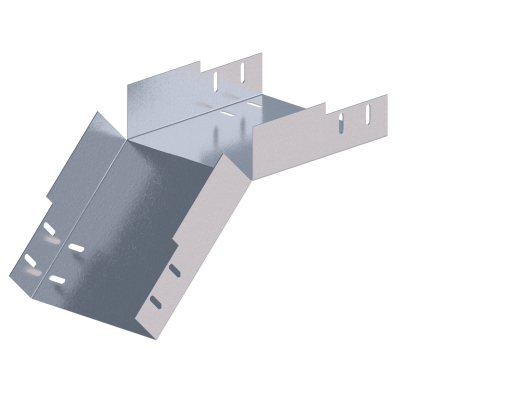 Лоток монтажный угловой 45 вниз ЛУ45Н.200.100.347.1.1