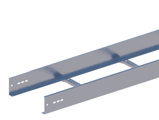 Лоток прямой НЛ30-П1,87ц УТ1,5 (h=100 мм, s=1,2 мм)