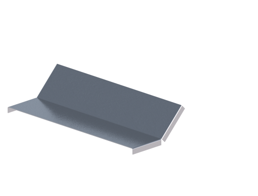 Крышка лотка монтажного углового 45 вверх ЛР45В.400.15.169.1,2.1