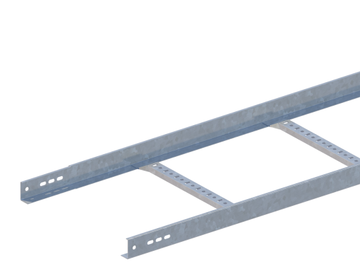 Лоток прямой НЛ40-П2,87 М1 AISI 304 (h=50мм, s=1,5мм)