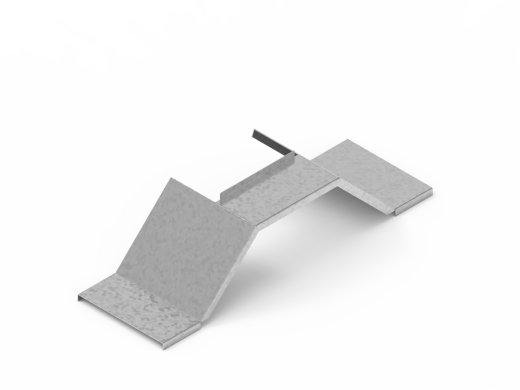 Крышка лотка монтажного углового тройникового верх с разворотом ЛРТУ.200.15.654.1,2.1