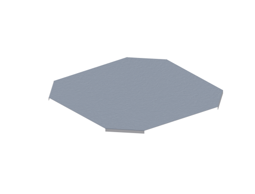 Крышка лотка монтажного углового крестообразного ЛРК.600.15.653.2.1