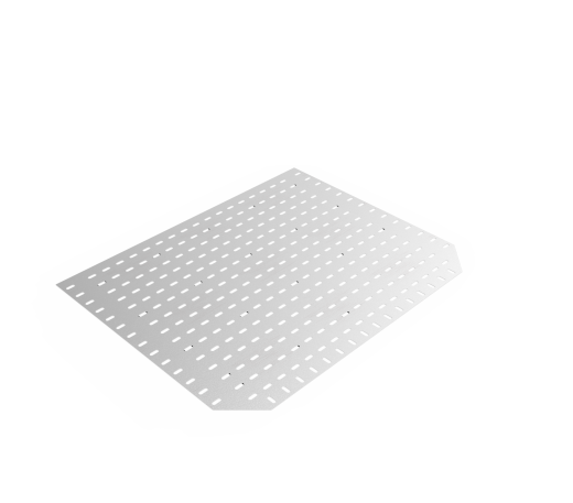 Дно кабельроста углового с R=100 мм тройниковый горизонтальный РД1ТГ.800.0.100.1,5.2