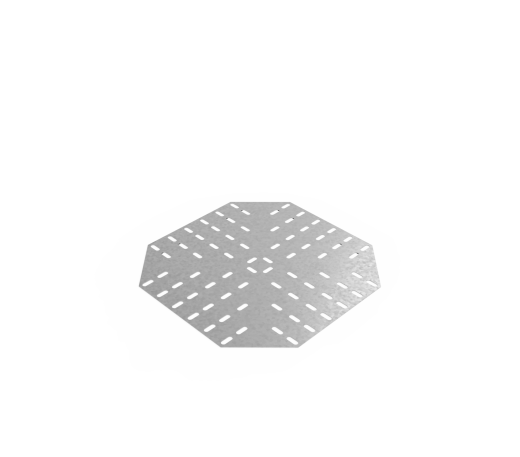Дно кабельроста углового с R=100 мм крестообразный горизонтальный РД1КГ.500.0.100.2.1