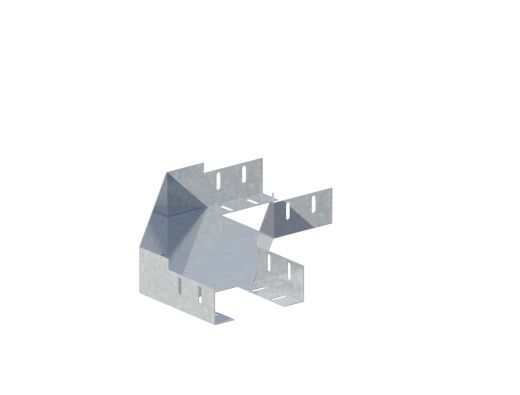 Лоток монтажный угловой 90 горизонтальный ЛУ90Г.150.65.378.1,2.4