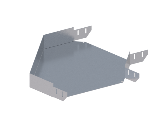 Лоток монтажный угловой 90 горизонтальный ЛУ90Г.500.100.728.2.1