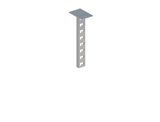 Стойка кабельная потолочная К1150П У3 (s=2,5 мм, s1=5,0 мм)