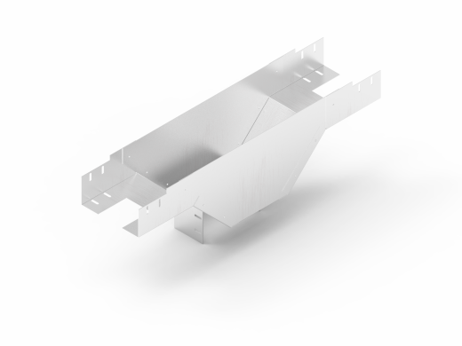 Лоток монтажный угловой тройниковый вниз с разворотом ЛУТР.150.50.804.1,5.2