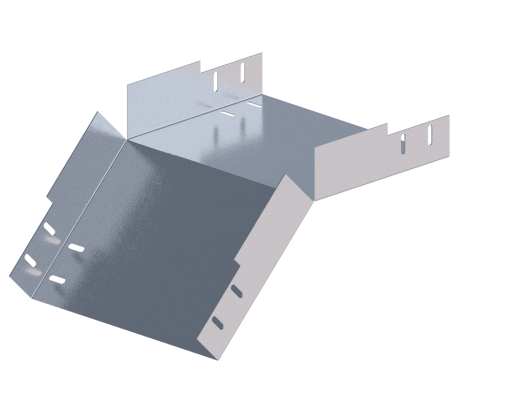 Лоток монтажный угловой 45 вниз ЛУ45Н.300.150.408.1.1