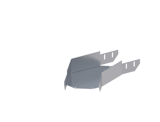 Лоток монтажный угловой 45 горизонтальный ЛУ45Г.150.150.442.1,5.1