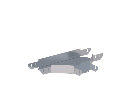 Лоток монтажный угловой тройниковый горизонтальный ЛУТГ.150.50.603.1,5.1