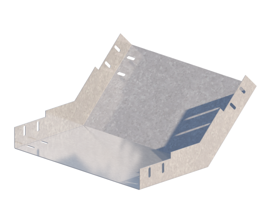 Лоток монтажный угловой 45 вверх ЛУ45В.600.50.366.1.6