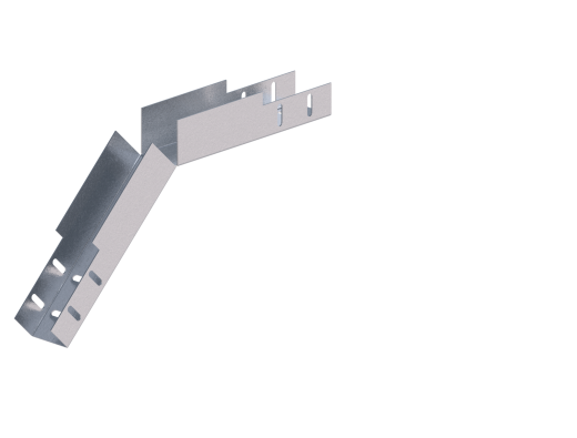 Лоток монтажный угловой 45 вниз ЛУ45Н.50.50.382.2.1