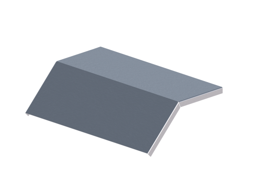 Крышка лотка монтажного углового 45 вниз ЛР45Н.500.15.250.1.1