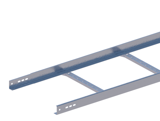Лоток прямой НЛ50-П1,87ц УТ1,5 (h=50 мм, s=1,5 мм)