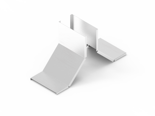 Крышка лотка монтажного углового тройникового вверх ЛРТВ.500.10.472.1.2