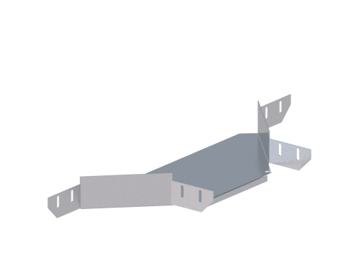 Лоток монтажный угловой ответвительный ЛУОГ.300.65.753.2.1