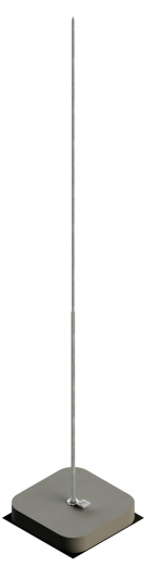 Мачта серии 40 отдельностоящая одиночная шириной  400 мм, высотой 400 мм, длиной 1000 мм, толщиной (диаметром) 12 мм алюминий ЗМОО.400.400.1000.12.14