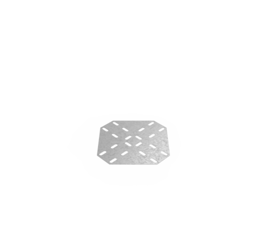 Дно кабельроста углового с R=100 мм крестообразный горизонтальный РД1КГ.300.0.100.3.1