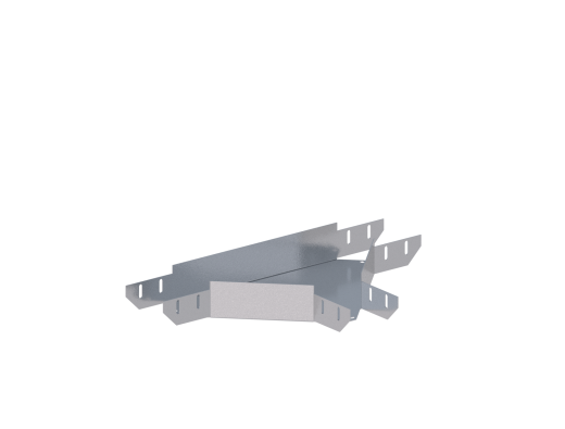 Лоток монтажный угловой тройниковый горизонтальный ЛУТГ.100.50.553.1,5.1