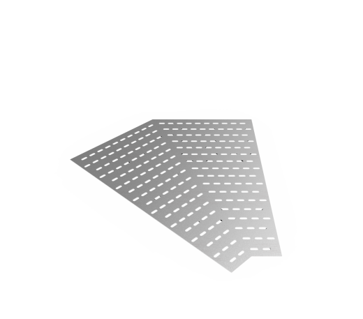 Дно кабельроста углового с R=100 мм 45 горизонтальный РД145Г.1000.0.100.1,5.2