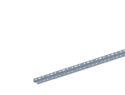 Лоток прямой НЛ5-П2,87 М1 AISI 304 (h=24мм, s=1,5мм)